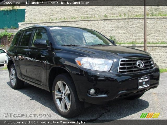 2009 Toyota Highlander Sport 4WD in Black