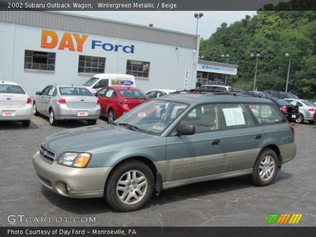 2002 Subaru Outback Wagon in Wintergreen Metallic