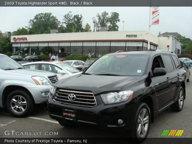 2009 Toyota Highlander Sport 4WD in Black