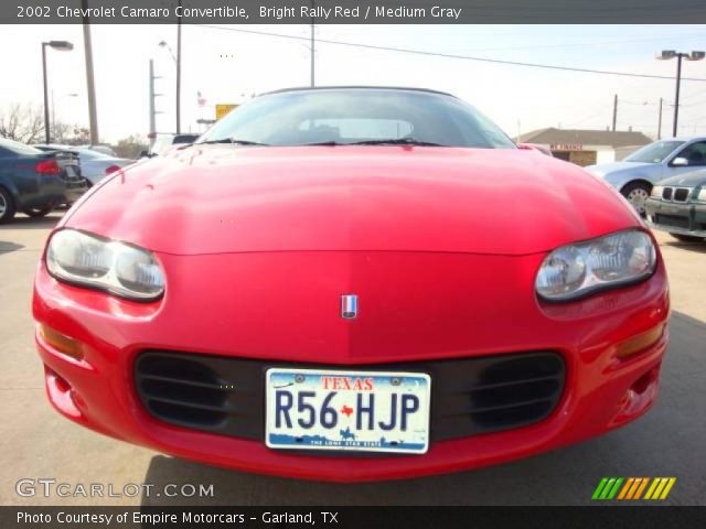 2002 Chevrolet Camaro Convertible in Bright Rally Red