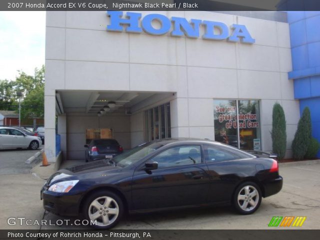 2007 Honda Accord EX V6 Coupe in Nighthawk Black Pearl