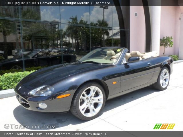 2003 Jaguar XK XK8 Convertible in Midnight Metallic