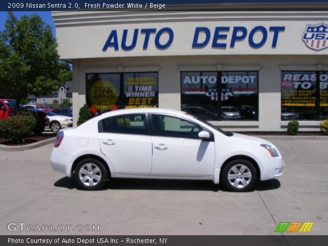 2009 Nissan Sentra 2.0 in Fresh Powder White