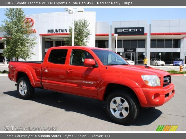 2007 Toyota Tacoma V6 TRD Sport Double Cab 4x4 in Radiant Red