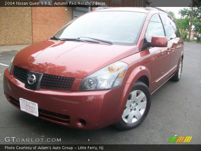 2004 Nissan Quest 3.5 S in Autumn Red Metallic