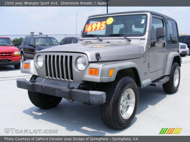 2000 Jeep Wrangler Sport 4x4 in Silverstone Metallic