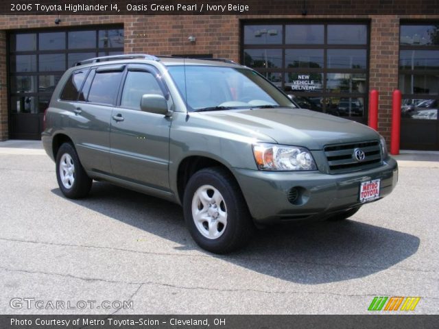 2006 Toyota Highlander I4 in Oasis Green Pearl