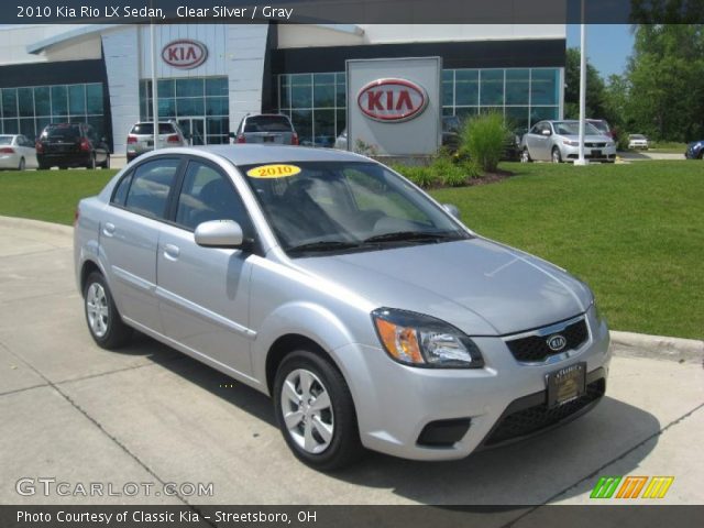 2010 Kia Rio LX Sedan in Clear Silver