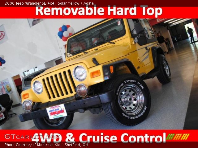2000 Jeep Wrangler SE 4x4 in Solar Yellow