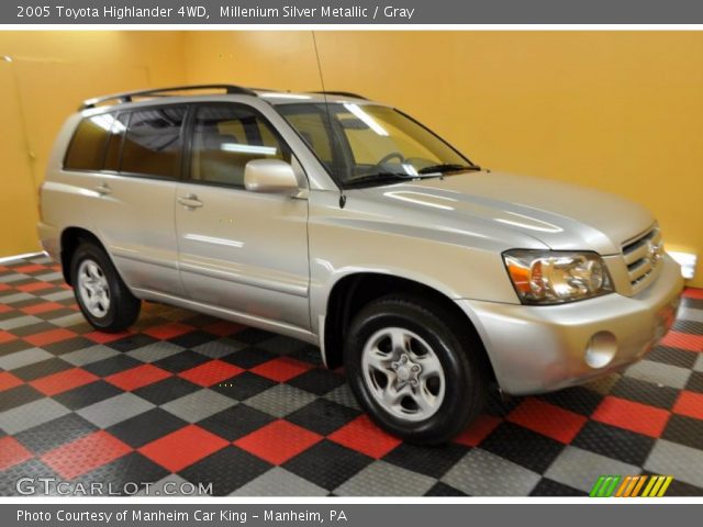 2005 Toyota Highlander 4WD in Millenium Silver Metallic