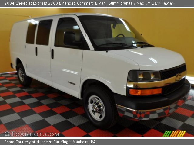 2004 Chevrolet Express 3500 Extended Commercial Van in Summit White