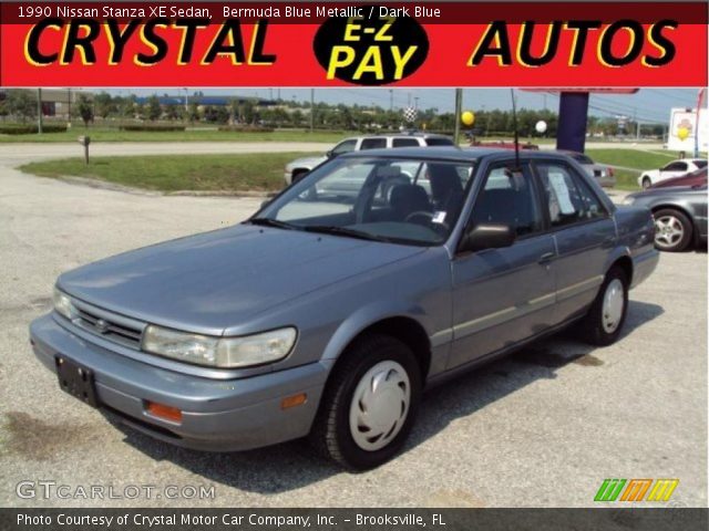 1990 Nissan Stanza XE Sedan in Bermuda Blue Metallic