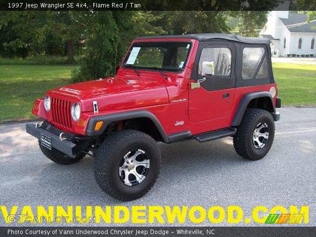 1997 Jeep Wrangler SE 4x4 in Flame Red