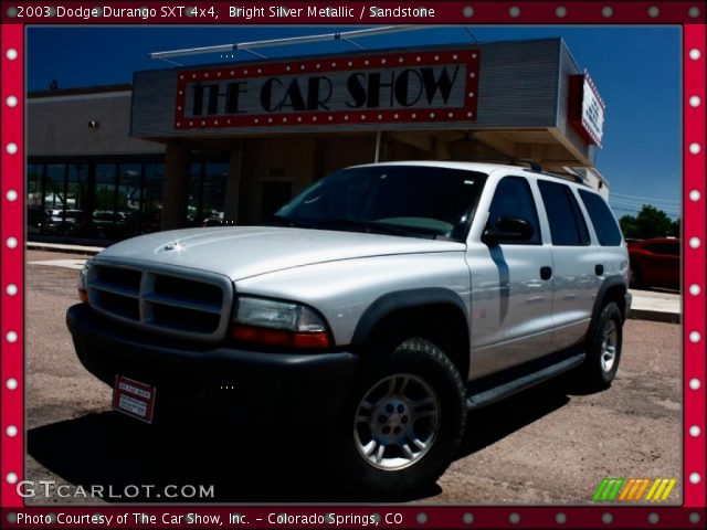 2003 Dodge Durango SXT 4x4 in Bright Silver Metallic