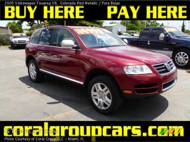 2005 Volkswagen Touareg V8 in Colorado Red Metallic