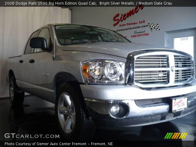 2008 Dodge Ram 1500 Big Horn Edition Quad Cab in Bright Silver Metallic