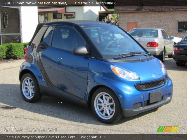 2008 Smart fortwo passion cabriolet in Blue Metallic