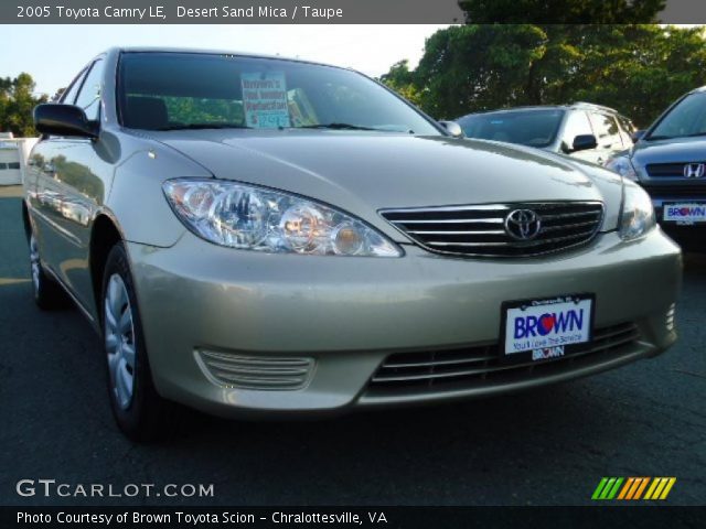 2005 Toyota Camry LE in Desert Sand Mica