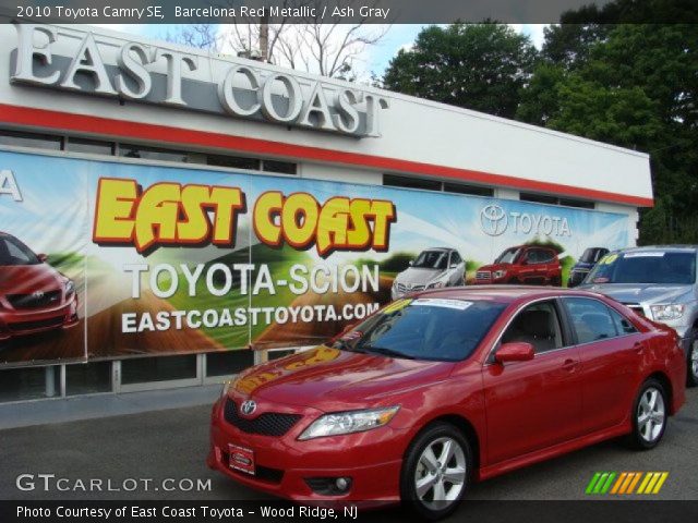 2010 Toyota Camry SE in Barcelona Red Metallic