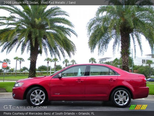 2008 Lincoln MKZ Sedan in Vivid Red Metallic