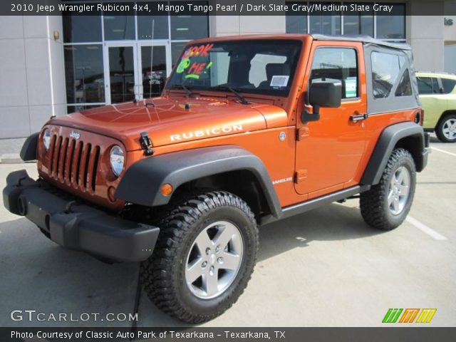 2010 Jeep Wrangler Rubicon 4x4 in Mango Tango Pearl