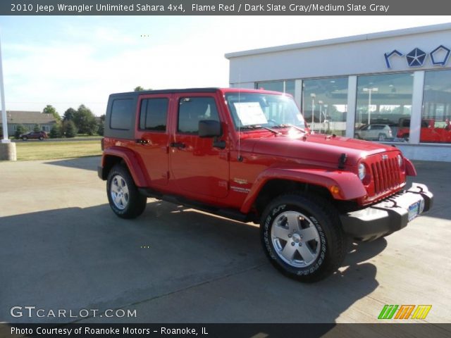 2010 Jeep Wrangler Unlimited Sahara 4x4 in Flame Red