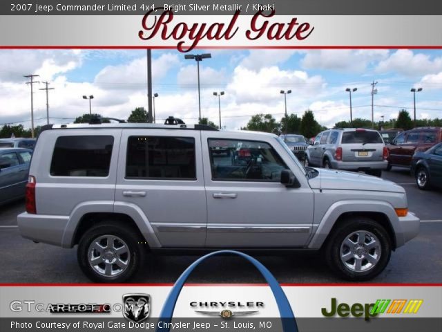 2007 Jeep Commander Limited 4x4 in Bright Silver Metallic