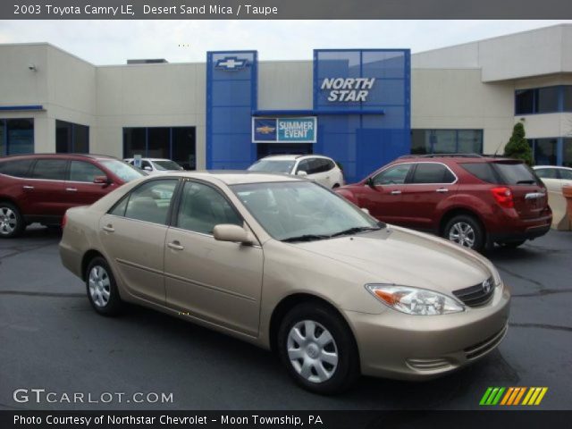 2003 Toyota Camry LE in Desert Sand Mica