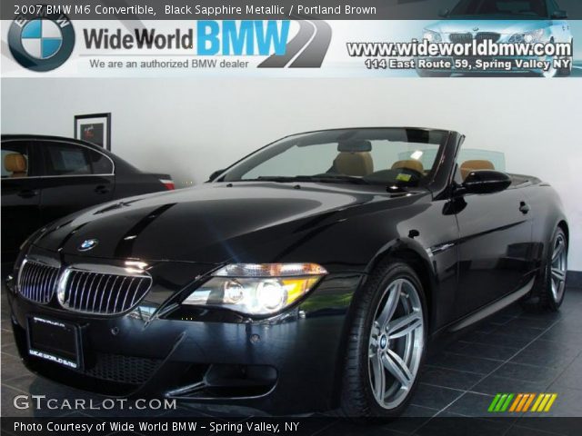 2007 BMW M6 Convertible in Black Sapphire Metallic