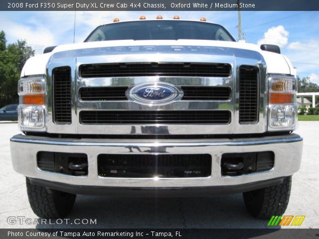 2008 Ford F350 Super Duty XL Crew Cab 4x4 Chassis in Oxford White