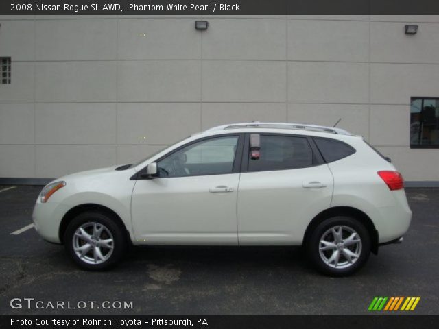 2008 Nissan Rogue SL AWD in Phantom White Pearl