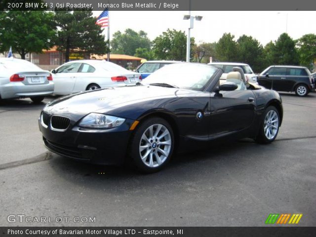 2007 BMW Z4 3.0si Roadster in Monaco Blue Metallic