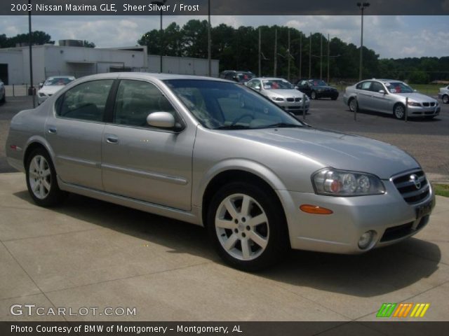 2003 Nissan Maxima GLE in Sheer Silver
