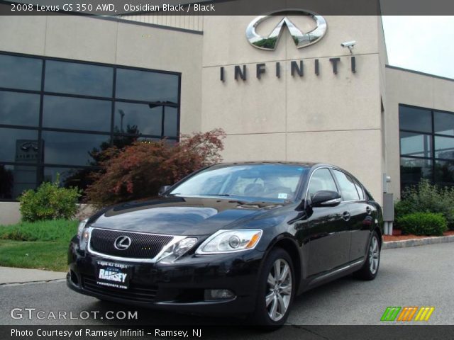 2008 Lexus GS 350 AWD in Obsidian Black
