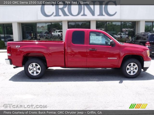 2010 GMC Sierra 1500 SLE Extended Cab in Fire Red