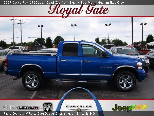 2007 Dodge Ram 1500 Sport Quad Cab 4x4 in Electric Blue Pearl