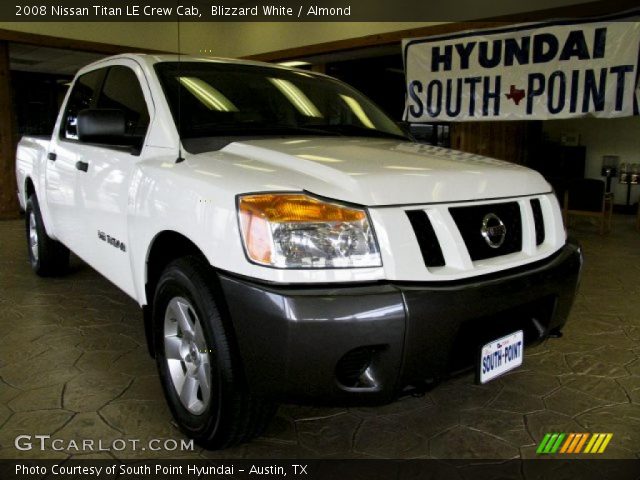 2008 Nissan Titan LE Crew Cab in Blizzard White