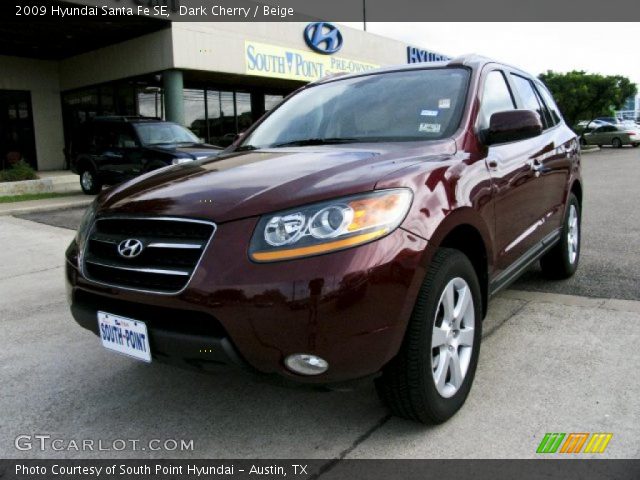 2009 Hyundai Santa Fe SE in Dark Cherry