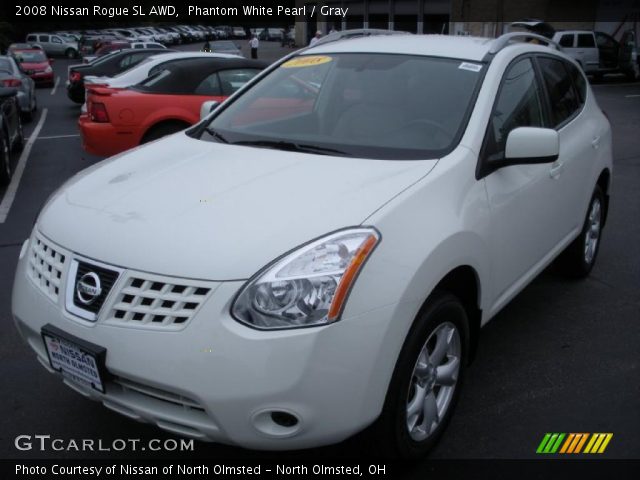2008 Nissan Rogue SL AWD in Phantom White Pearl