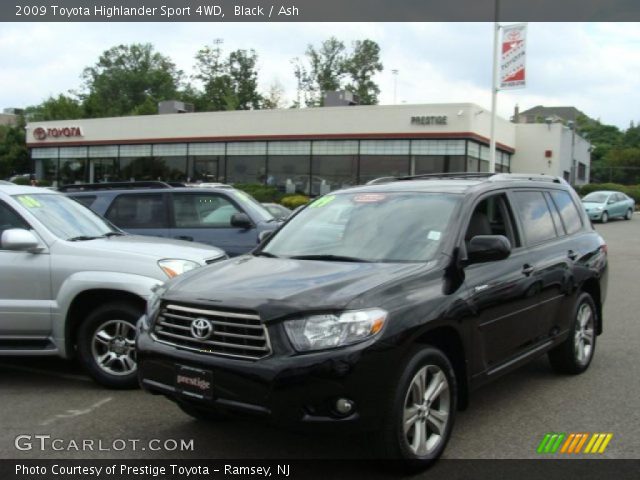 2009 Toyota Highlander Sport 4WD in Black