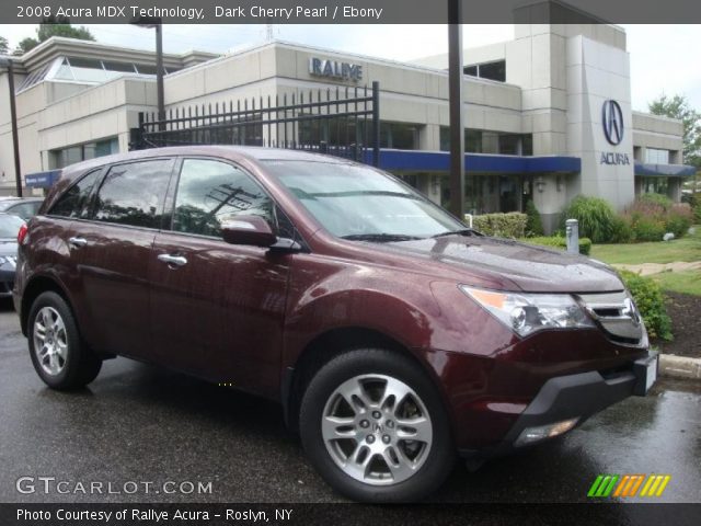 2008 Acura MDX Technology in Dark Cherry Pearl