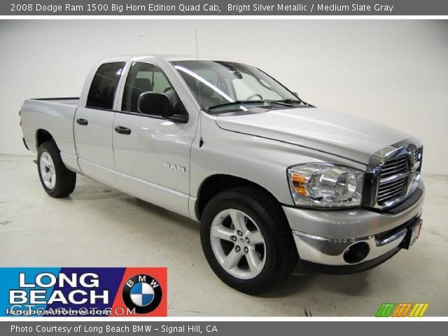2008 Dodge Ram 1500 Big Horn Edition Quad Cab in Bright Silver Metallic