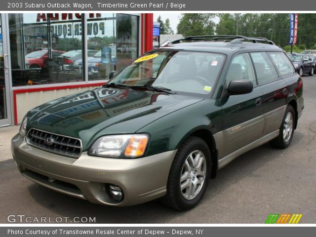2003 Subaru Outback Wagon in Timberline Green Pearl