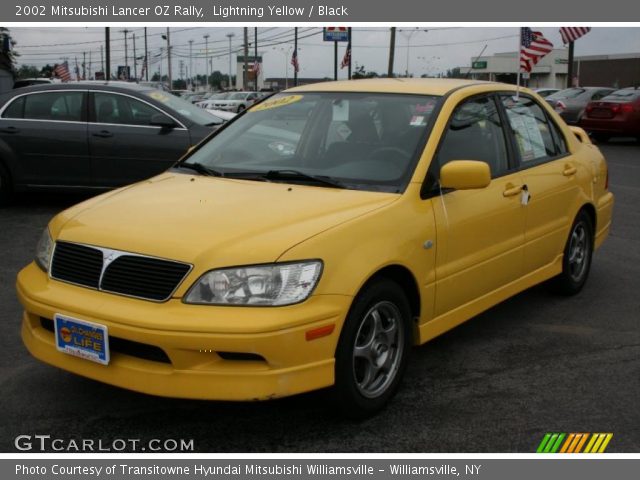 2002 Mitsubishi Lancer OZ Rally in Lightning Yellow