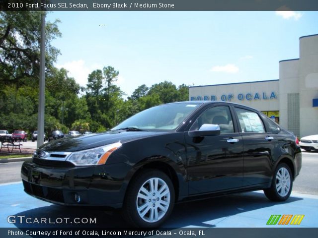 2010 Ford Focus SEL Sedan in Ebony Black