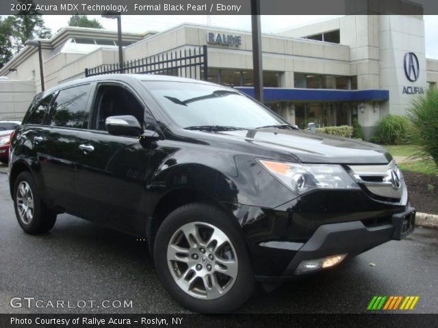 2007 Acura MDX Technology in Formal Black Pearl