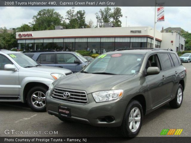 2008 Toyota Highlander 4WD in Cypress Green Pearl
