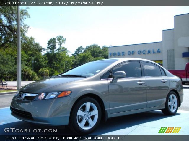 2008 Honda Civic EX Sedan in Galaxy Gray Metallic