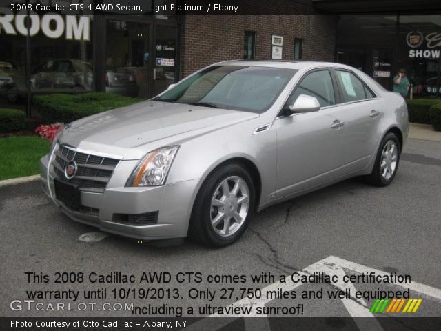 2008 Cadillac CTS 4 AWD Sedan in Light Platinum