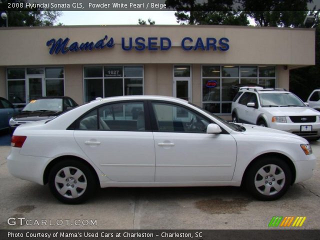 2008 Hyundai Sonata GLS in Powder White Pearl